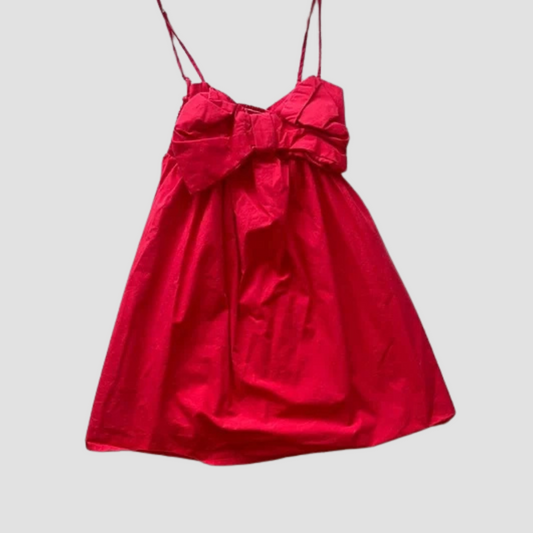 Mini Dress with Bow Detail