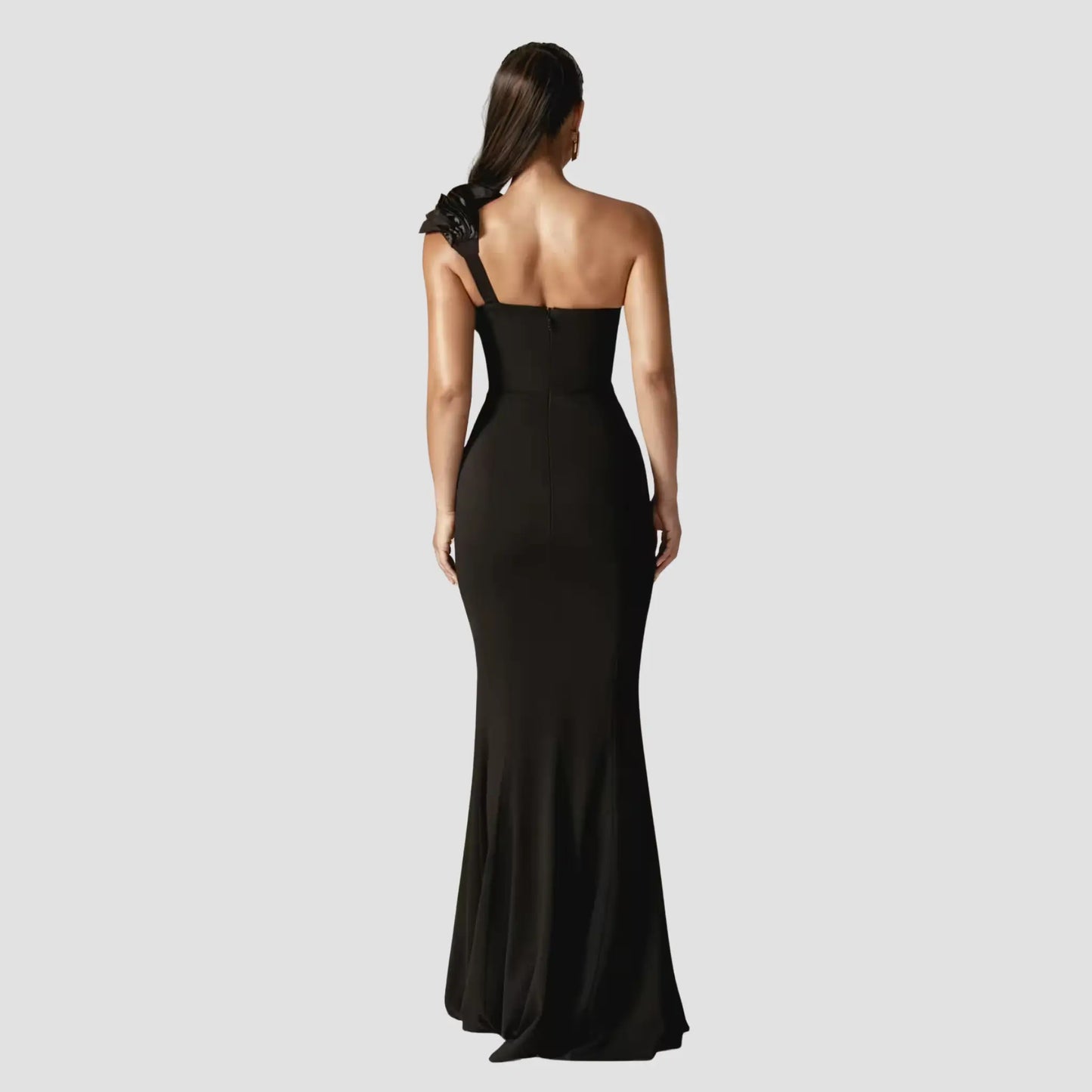 Avery 3D Flowers Corset Maxi Gown