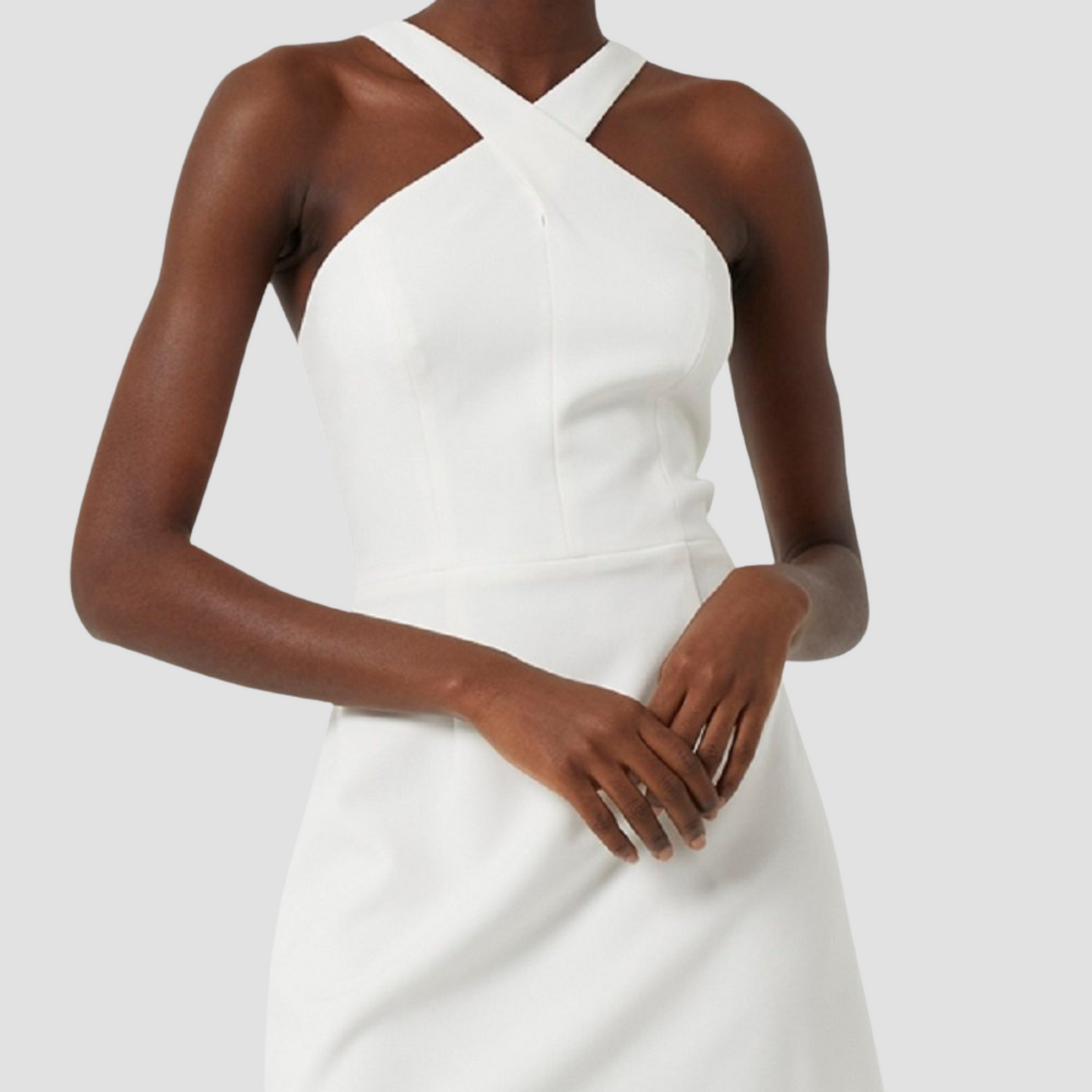 Whisper Crossover Halter Neck Dress