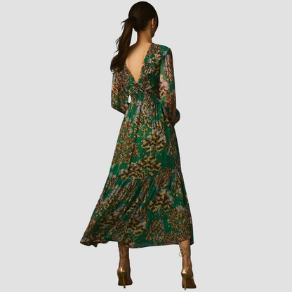 Odetta Ruffled Neck Dress