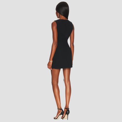 Black Mini Puzzle Dress