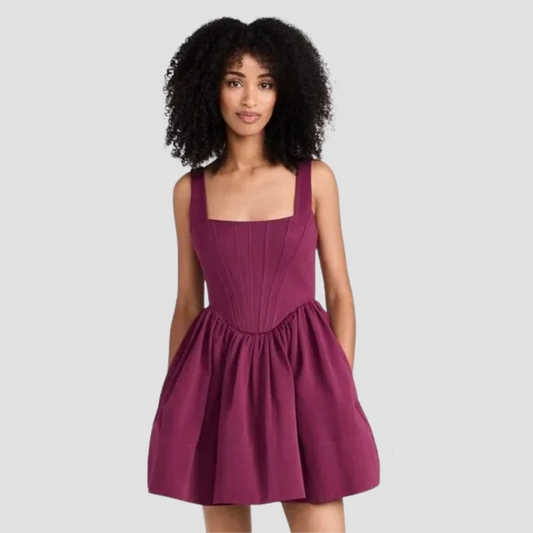 Landscape Fit & Flare Mini Dress