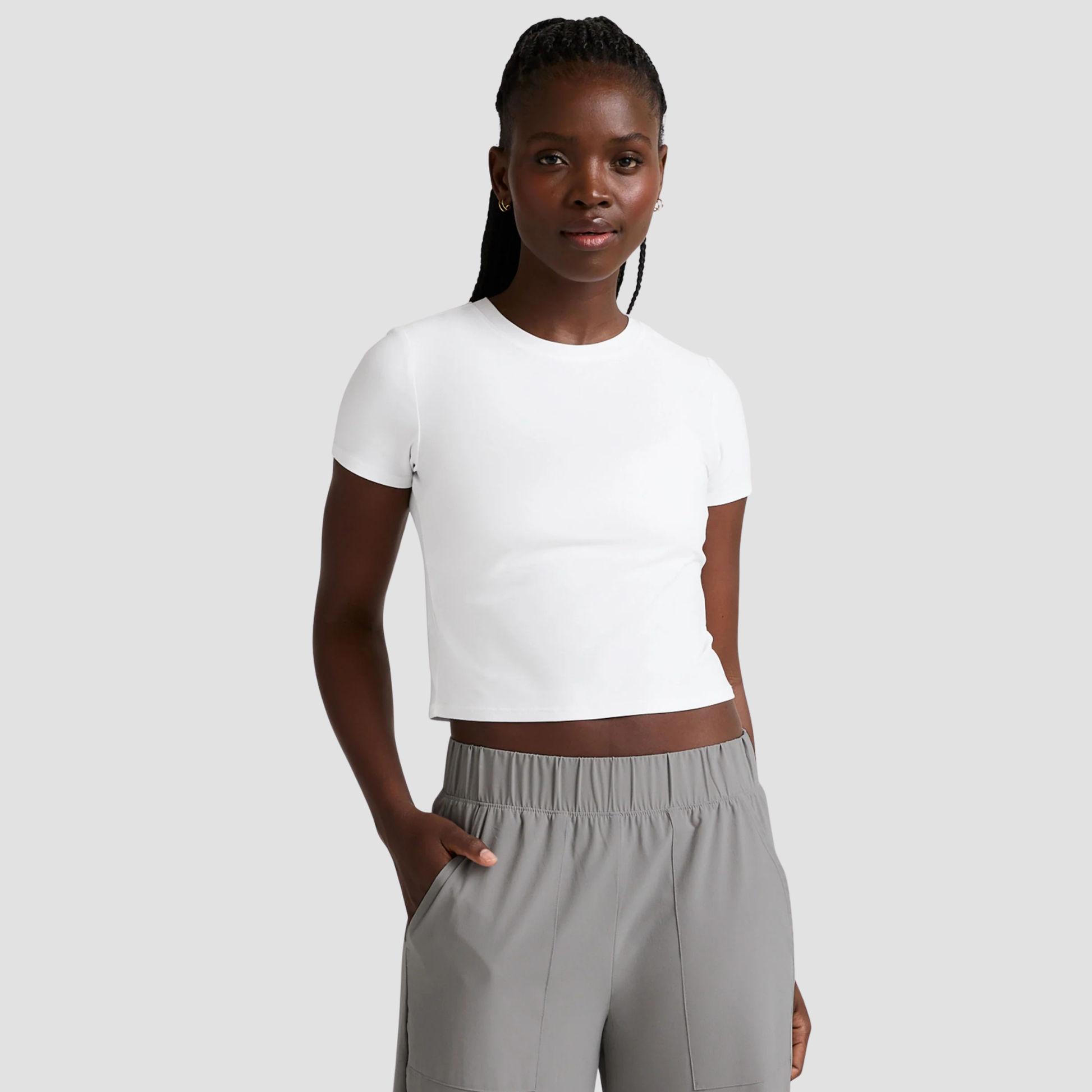 Featherweight Cropped Tee | Vivian Mae