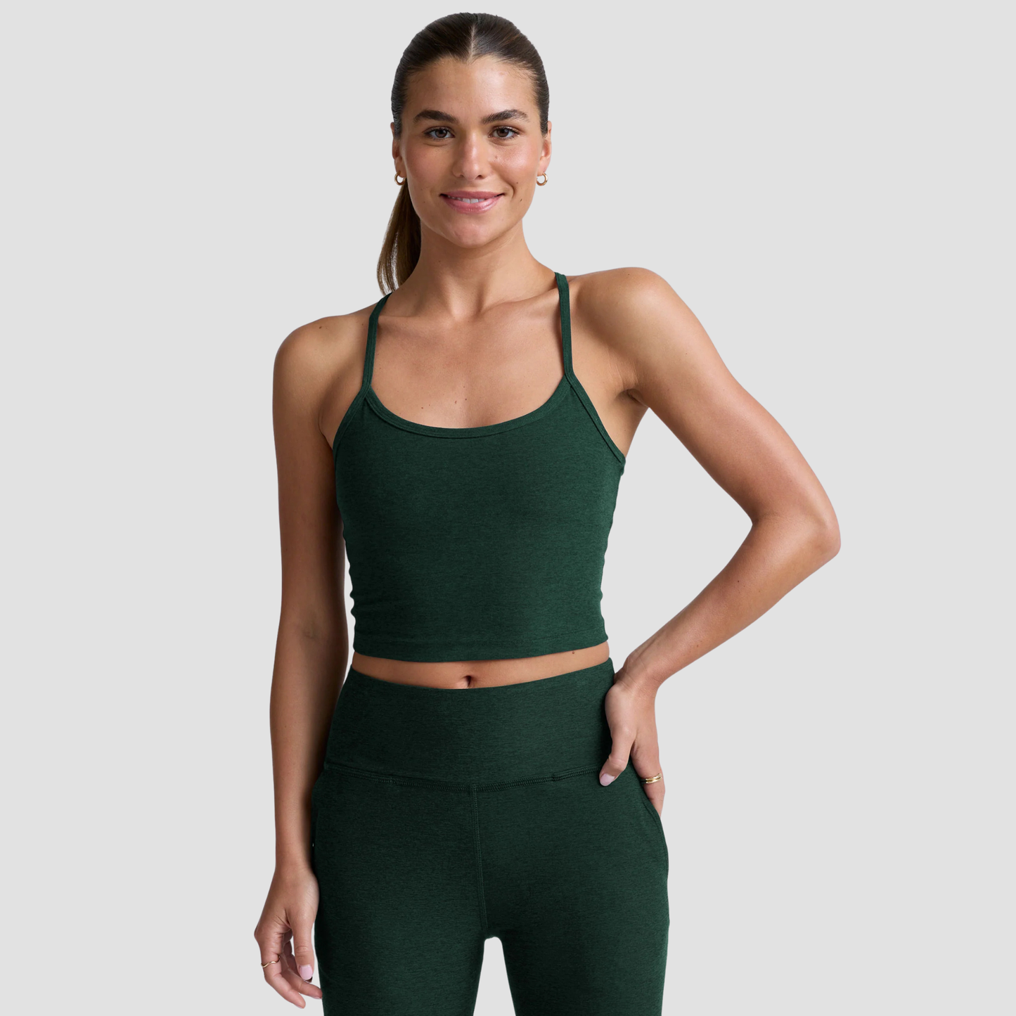 Spacedye Slim Racerback Cropped Tank | Vivian Mae