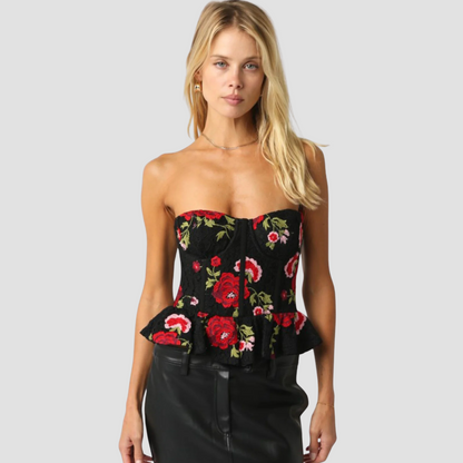 Abby Floral Tube Top
