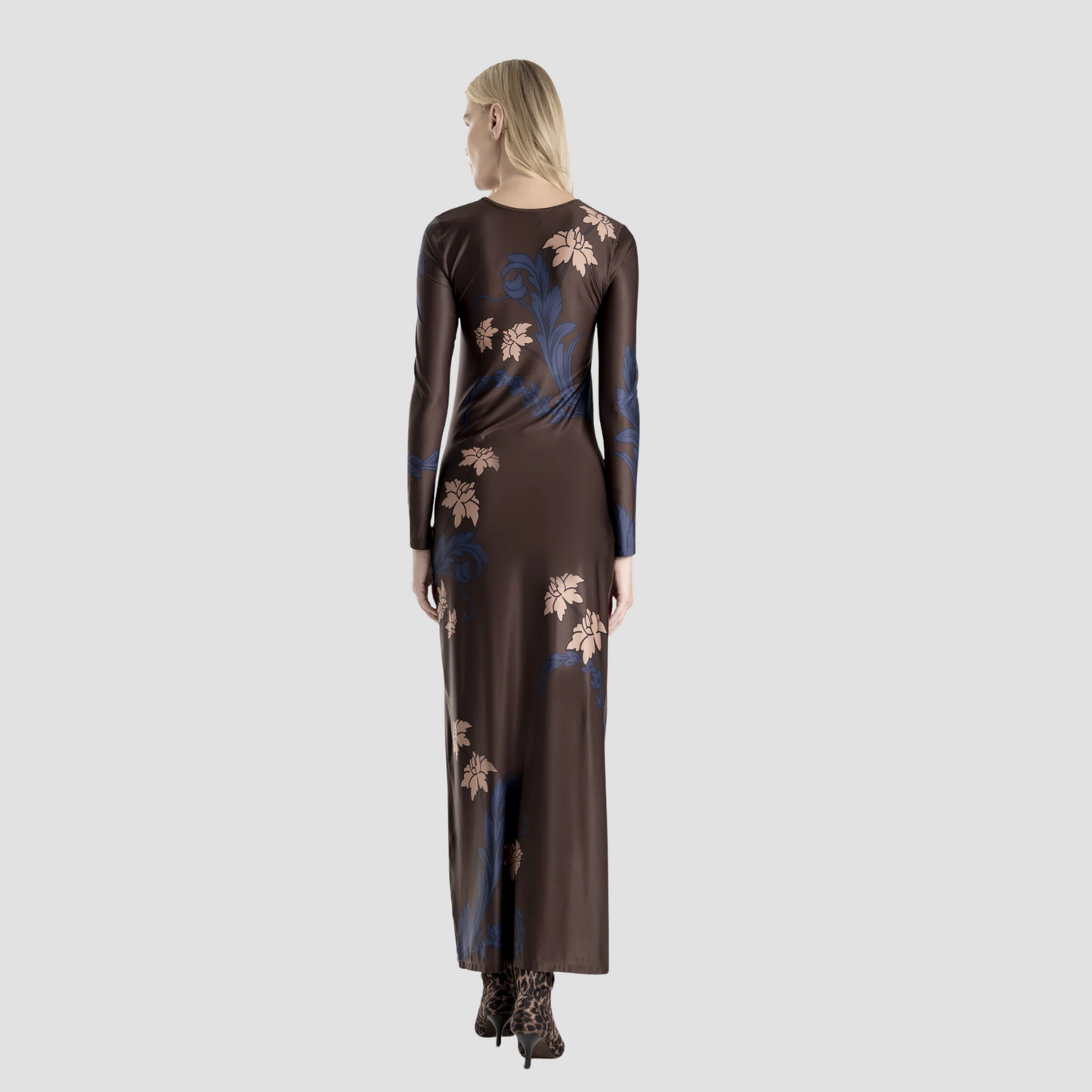 Budana Chocolate Midi Dress | Vivian Mae