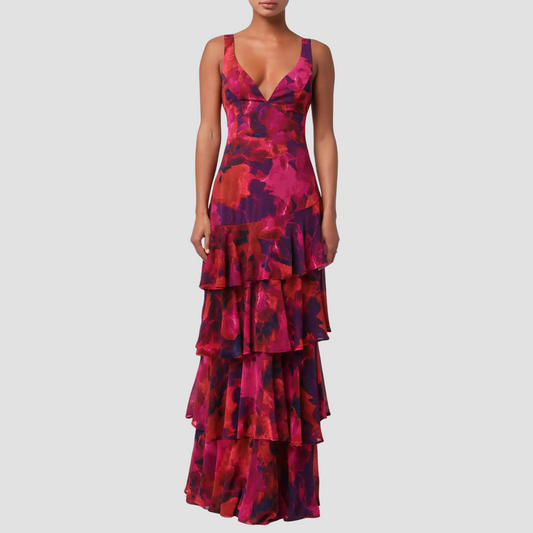 Imogen Tiered Chiffon Maxi Dress